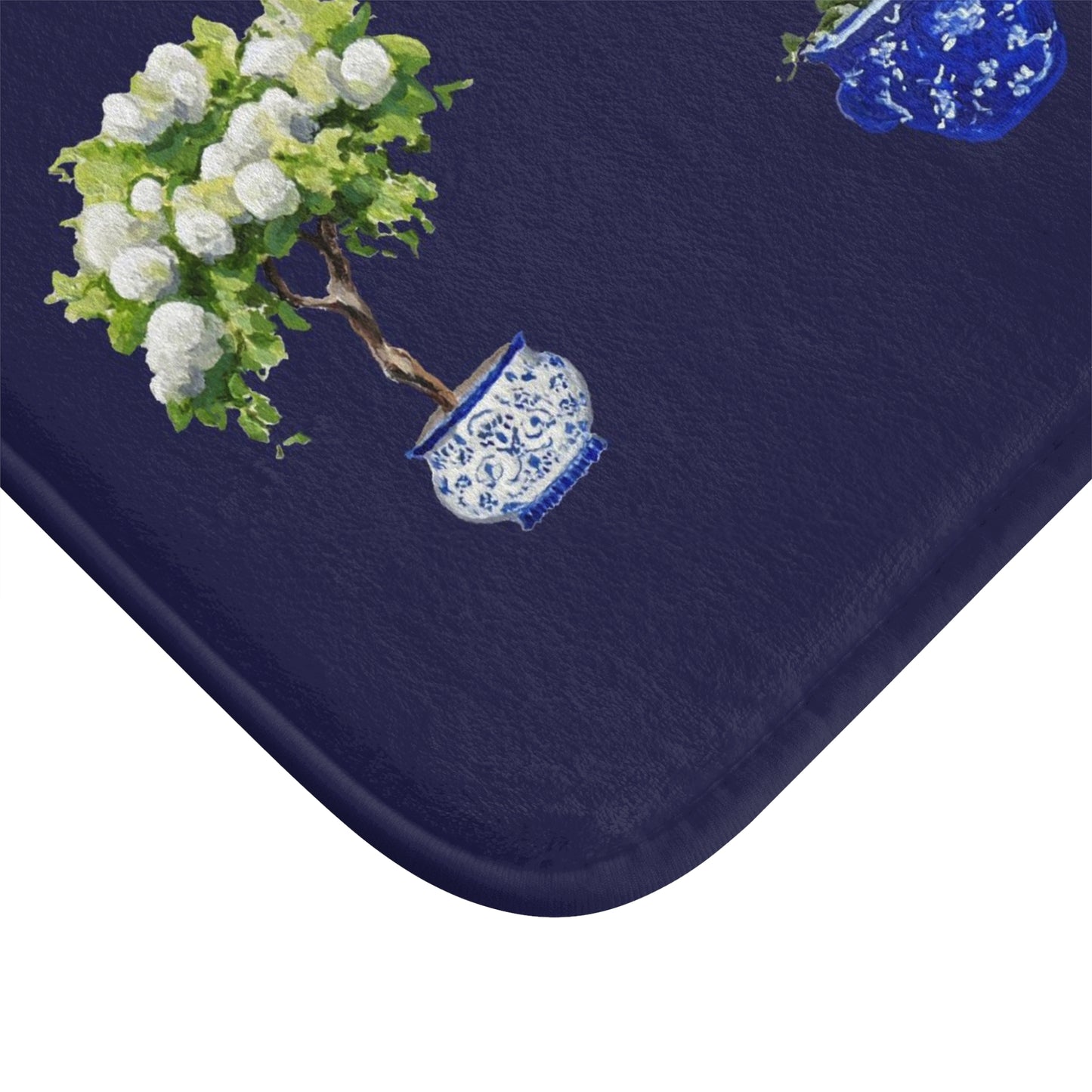 Kitchen, Bath Cushion Mat. Triple Hydrangea Tree
