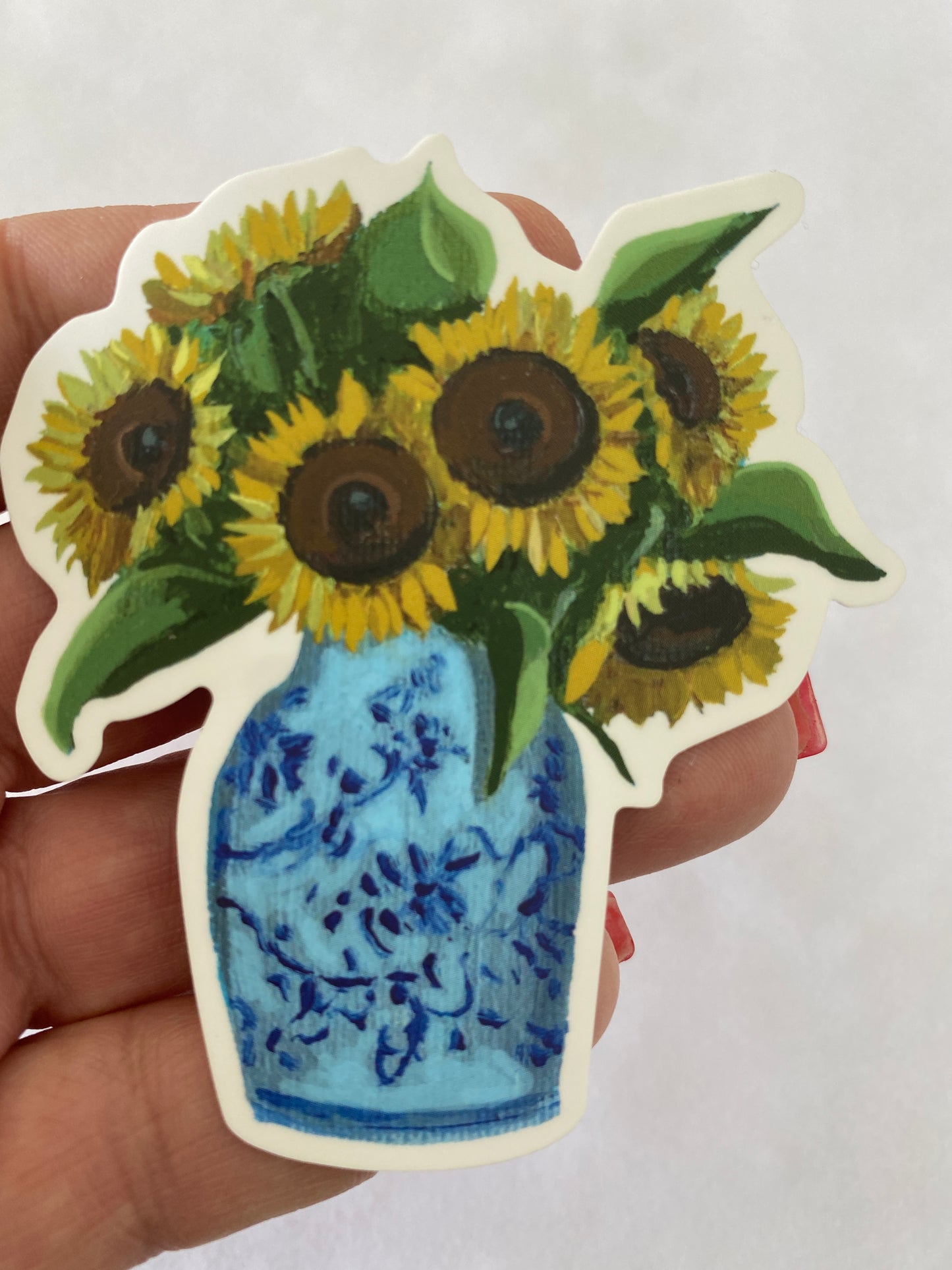 Sunflower Chinoiserie Sticker