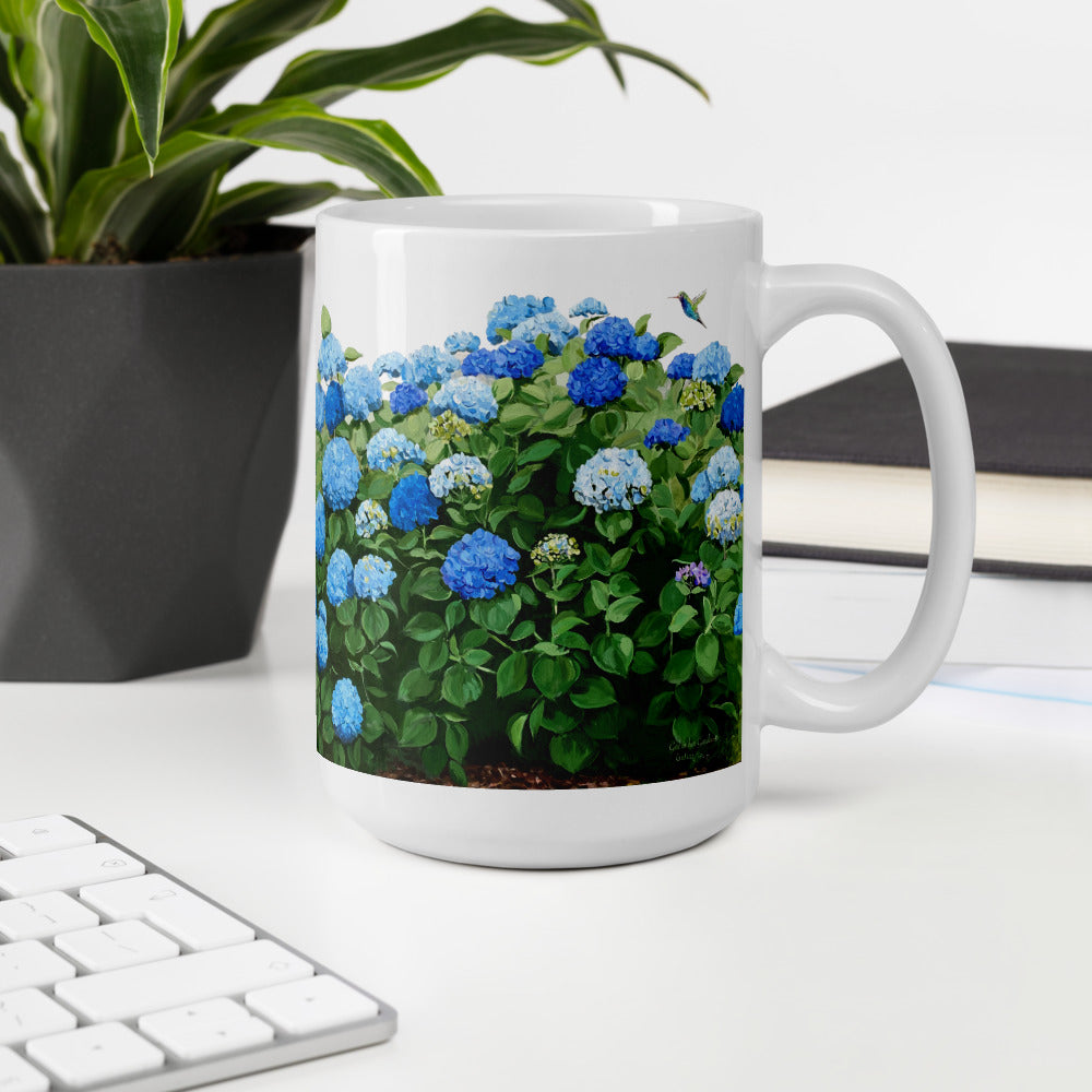 Blue Hydrangea Mug