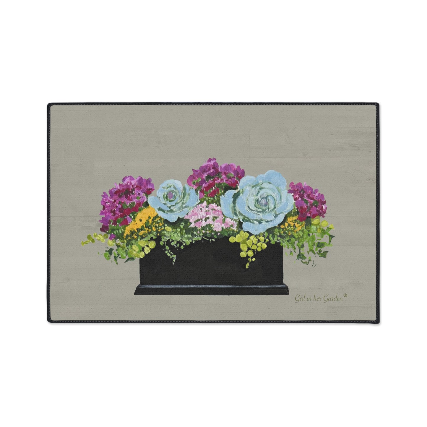 Fall Planter Rubber Floor Mat