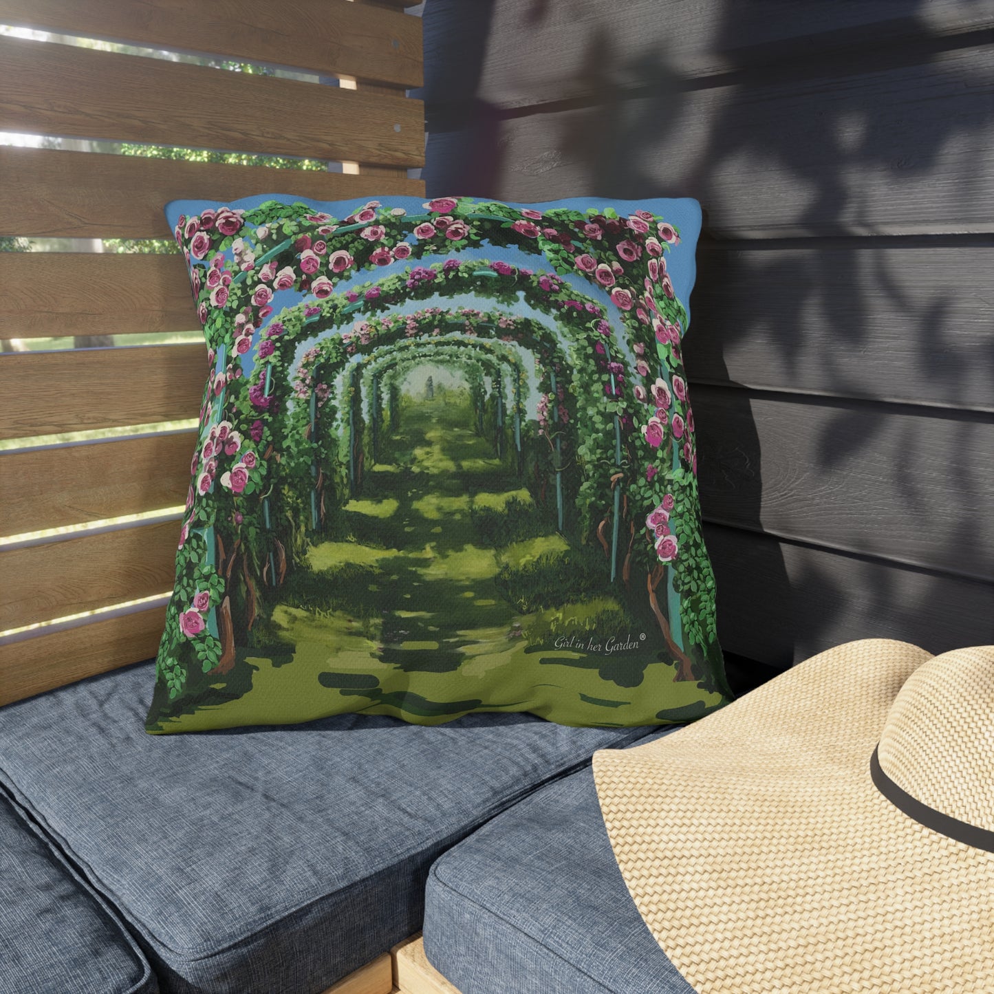 Rose Arbor Outdoor Pillows