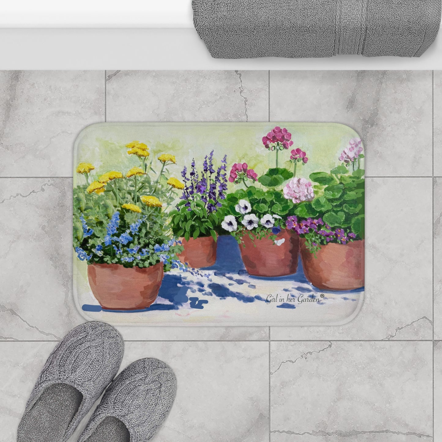 Summer Garden Kitchen & Bath Cushion Mat