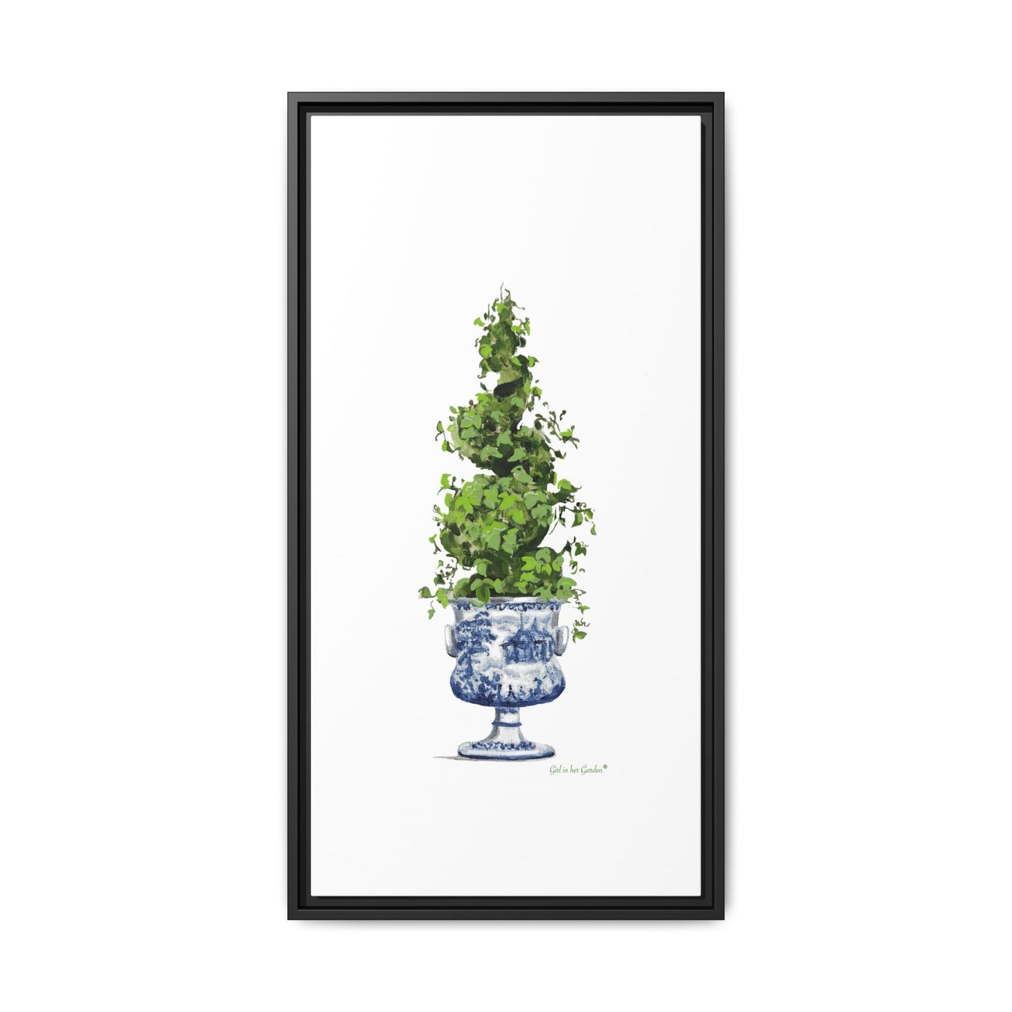 Topiary Spiral Tree Canvas Print