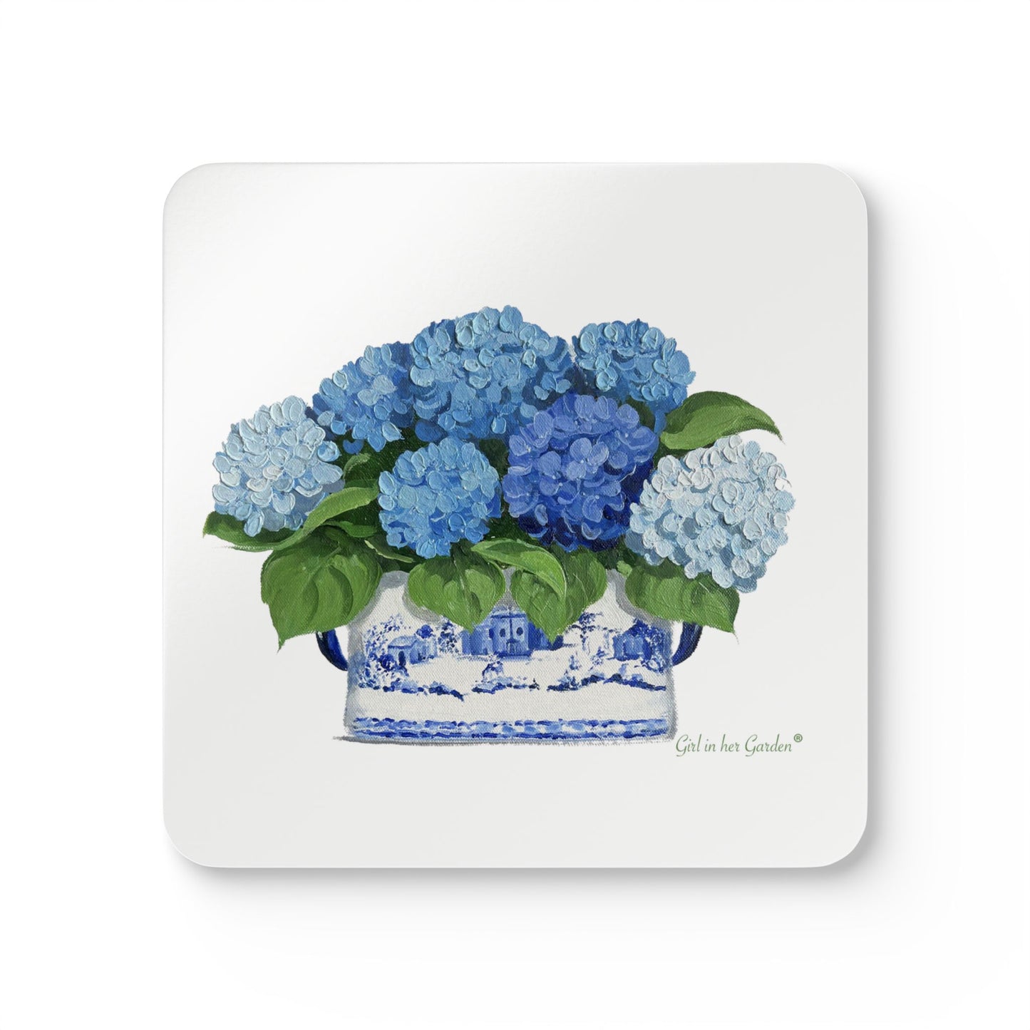 Hydrangea Floral Coaster Set