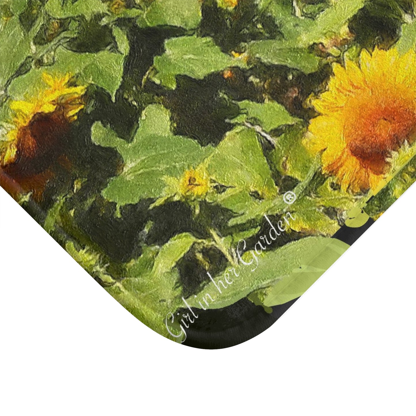 Kitchen, Bath Cushion Mat, Sunflower Field