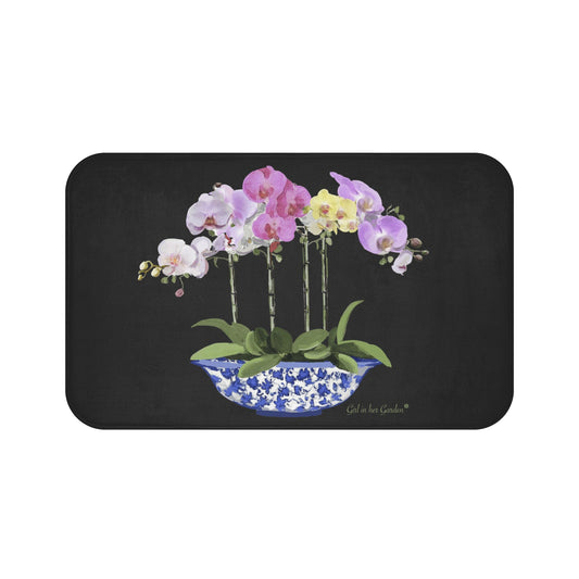 KItchen, Bath  Cushion Mat, Black Orchid Planter