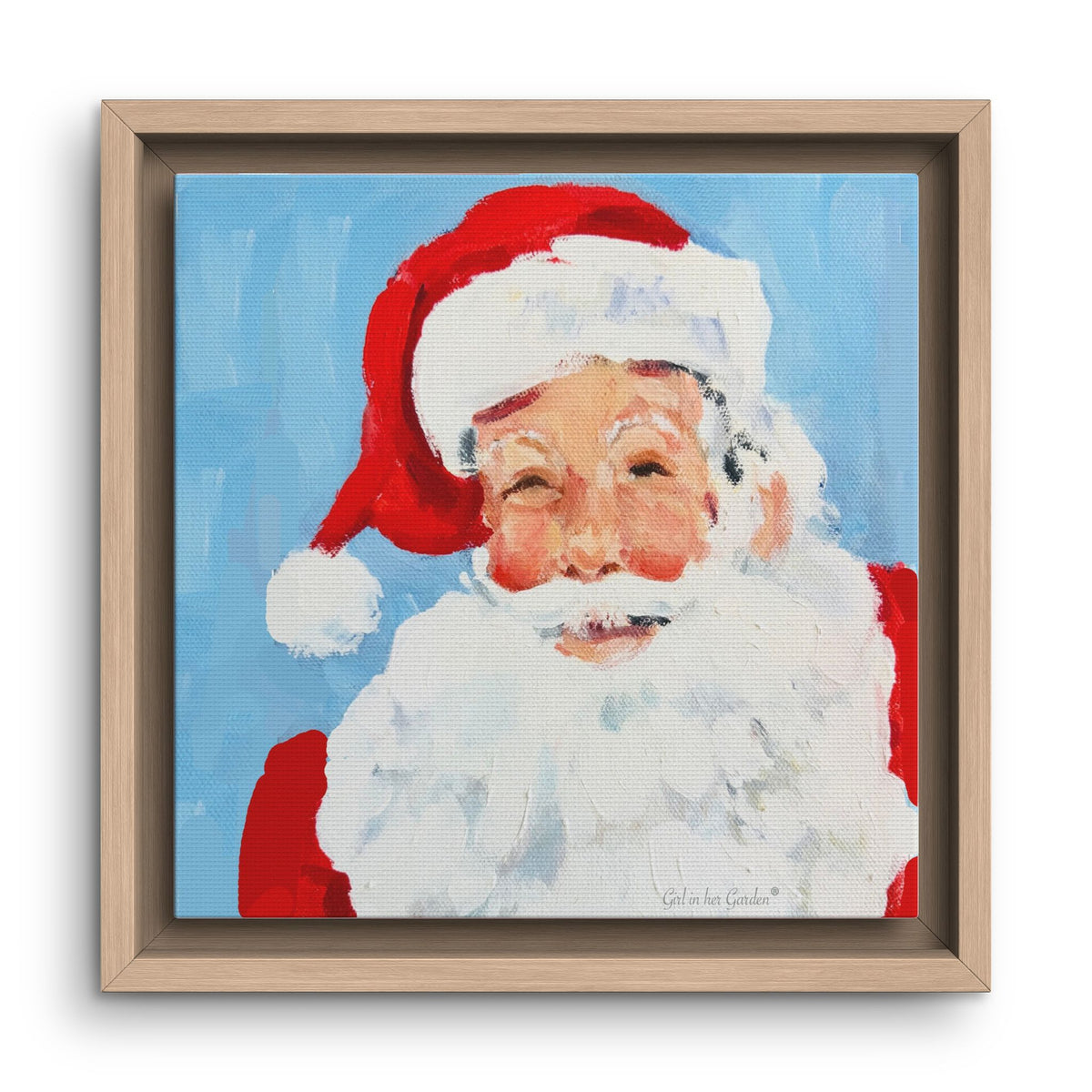 Santa Framed  Canvas