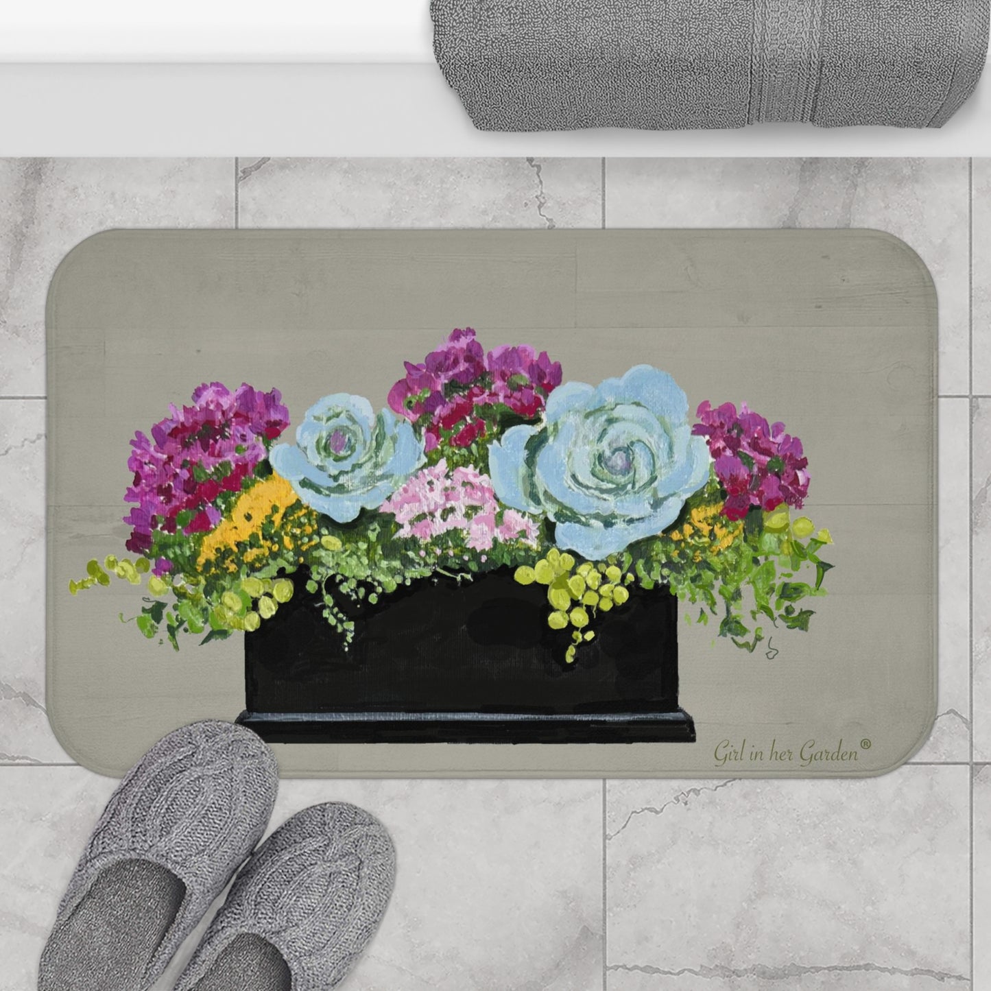 Kitchen, Bath Cushion Mat, Fall Planter