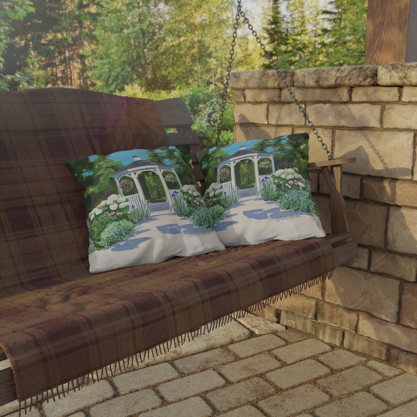 Gazebo Garden 2, Outdoor Pillows