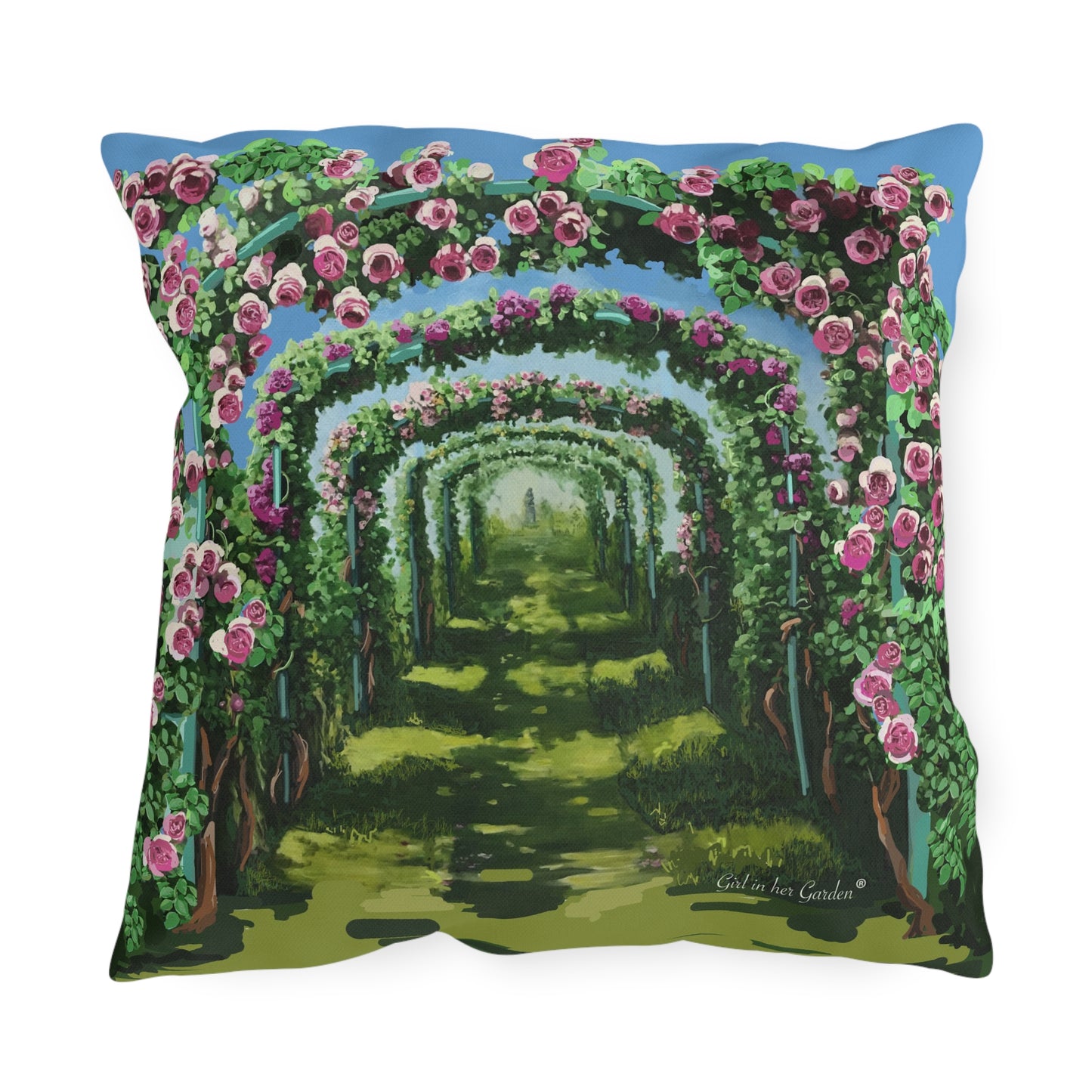 Rose Arbor Outdoor Pillows