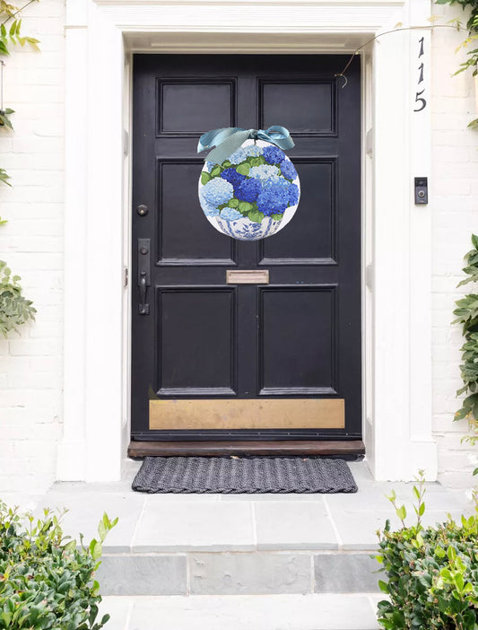 Hydrangea Porch Decor Door Hanger