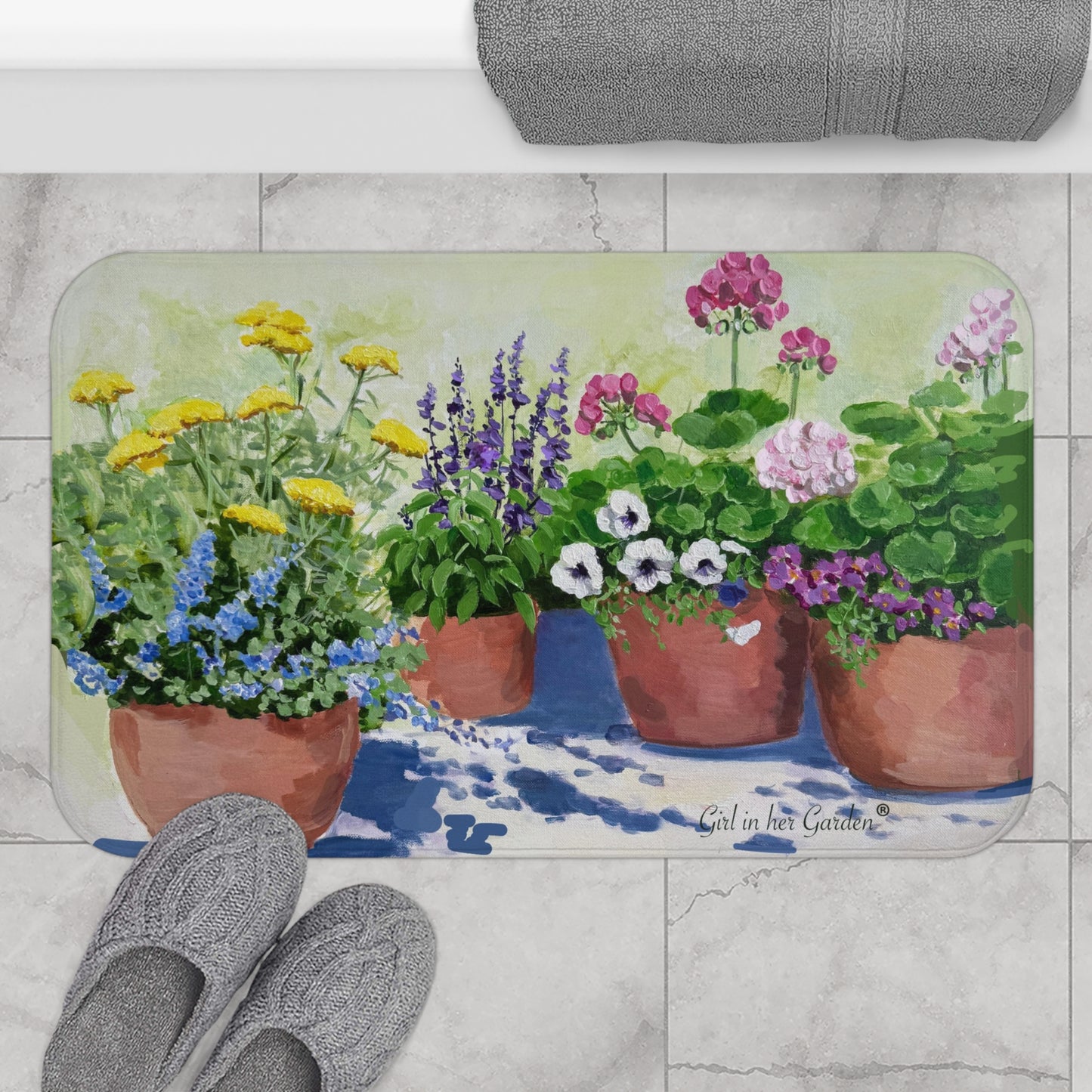 Summer Garden Kitchen & Bath Cushion Mat