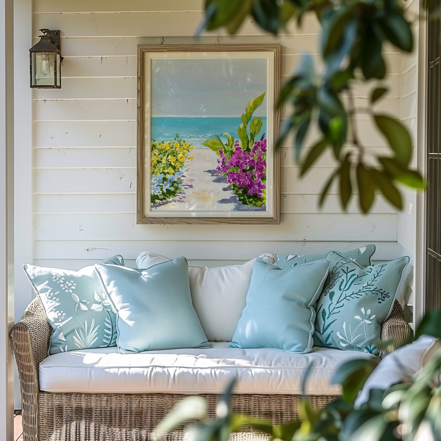 Tropical Escape Framed Canvas