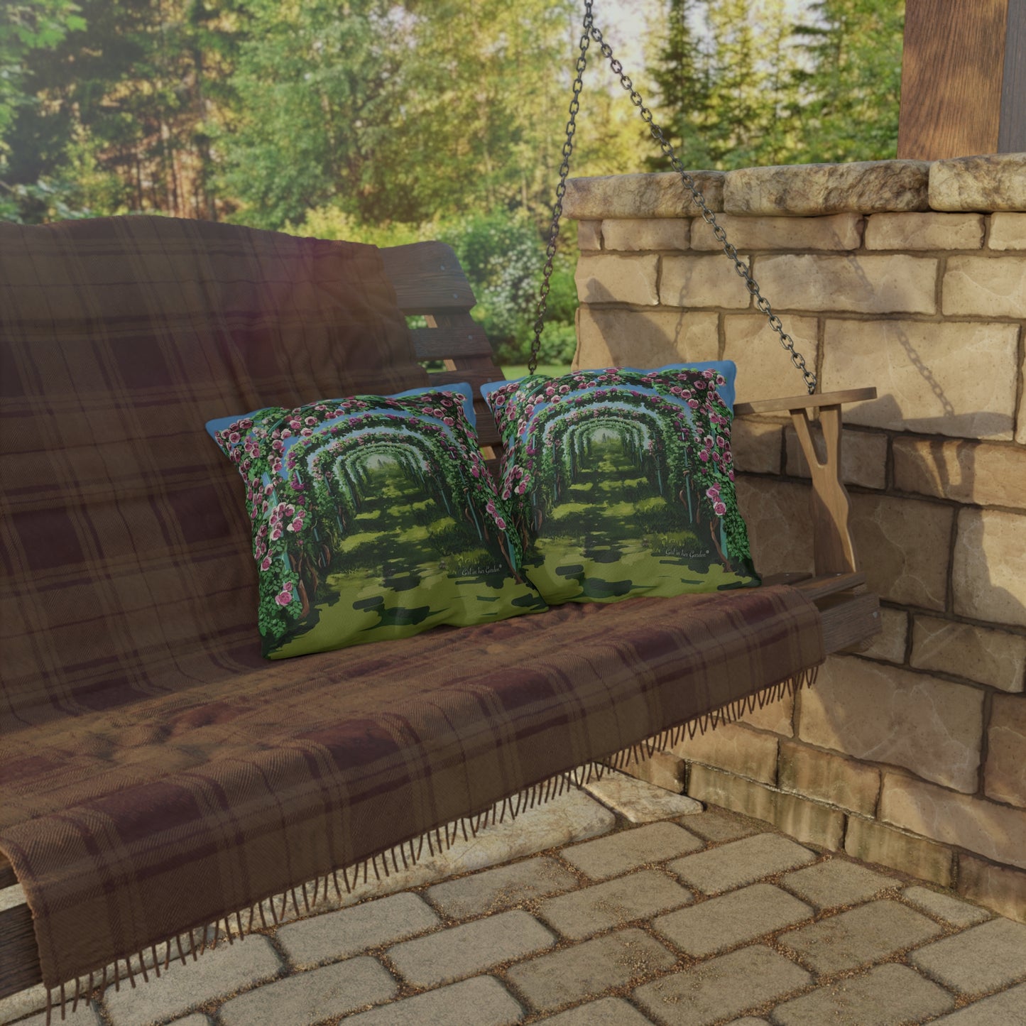 Rose Arbor Outdoor Pillows
