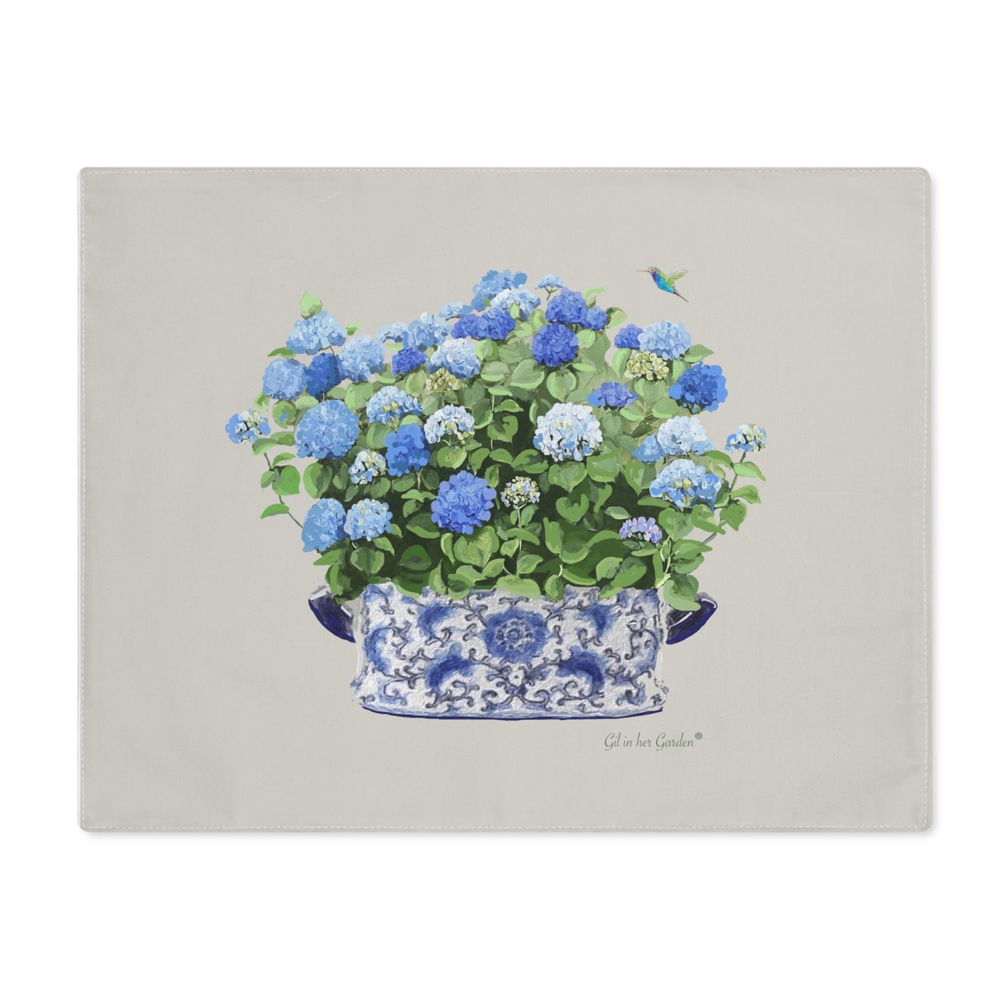 Hydrangea Placemat- Set of Two