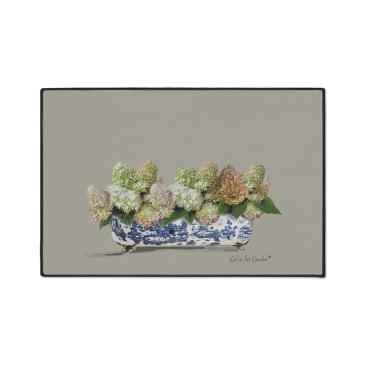 Peegee Hydrangea Fall Planter Floor Mat