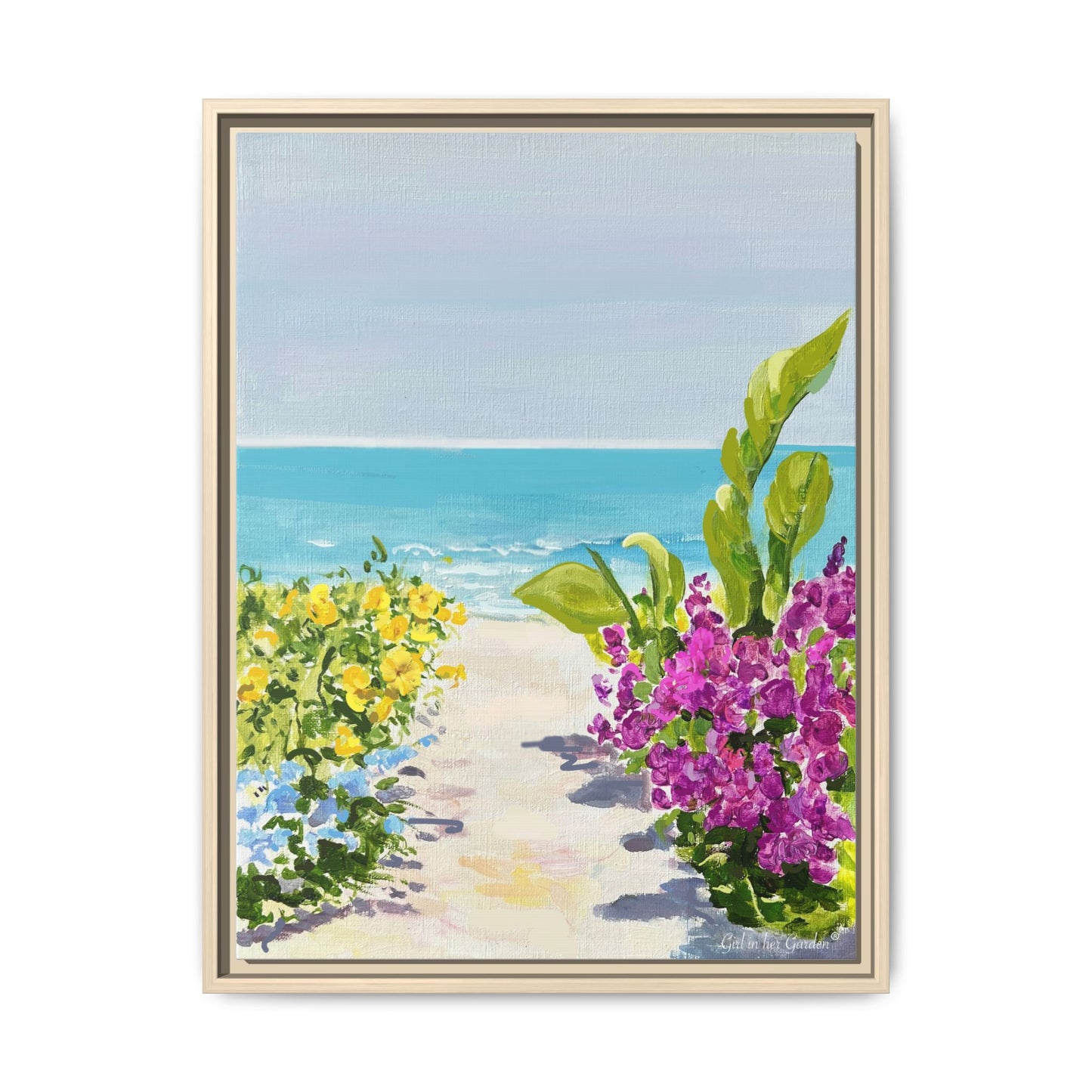 Tropical Escape Framed Canvas