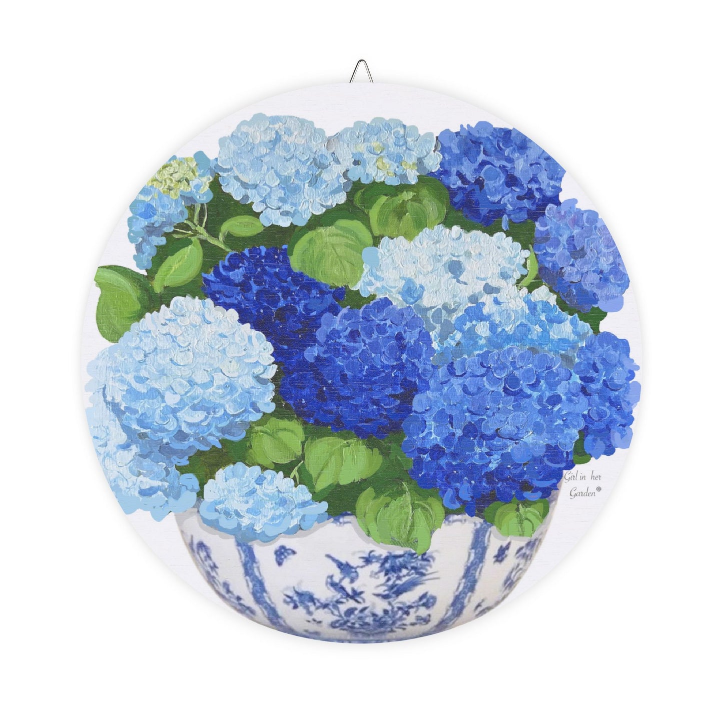 Hydrangea Porch Decor Door Hanger