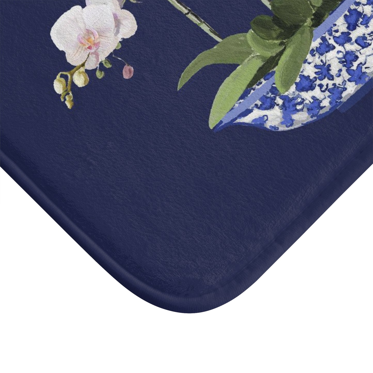 Kitchen, Bath Cushion Mat, Blue Orchid Planter