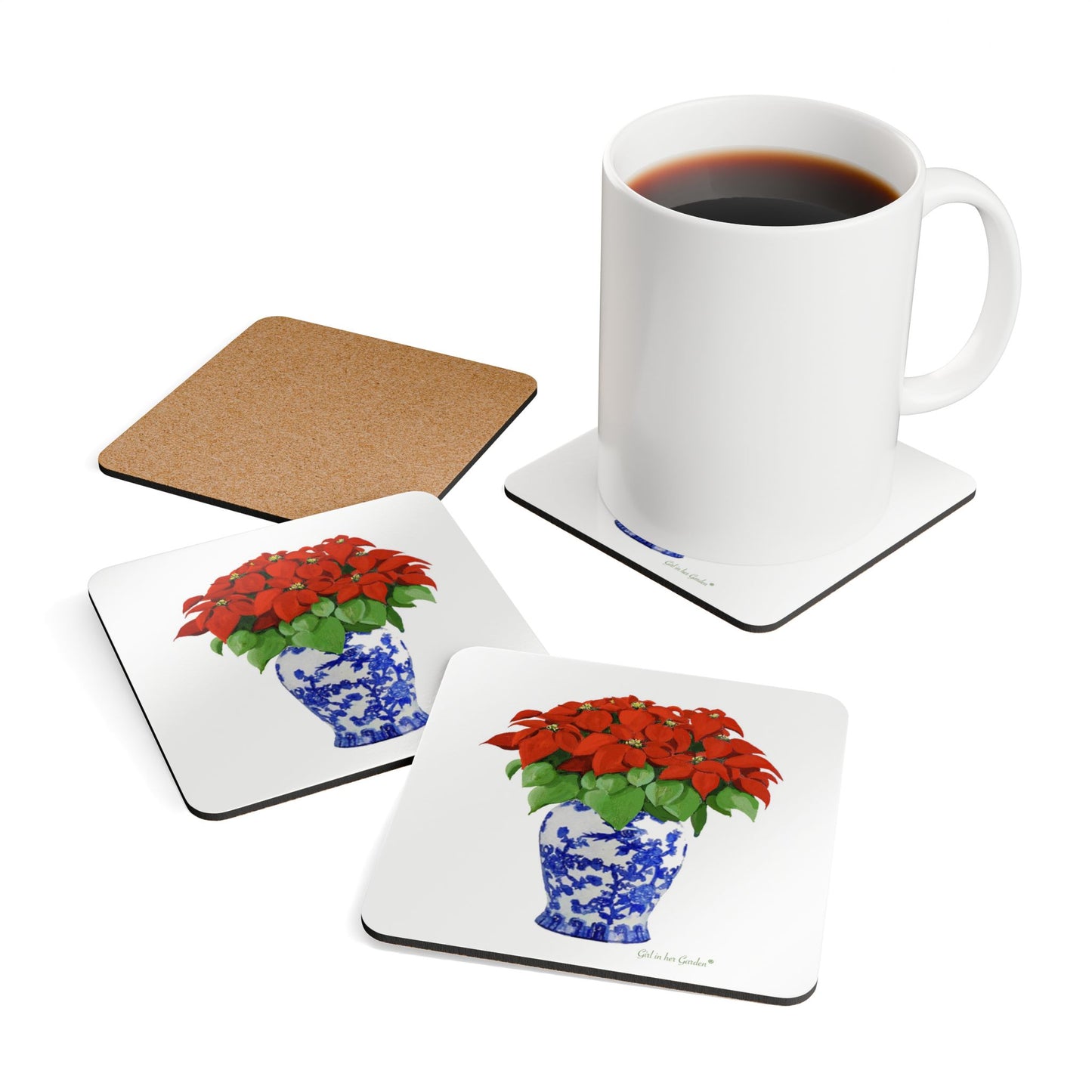 Corkwood Coaster Set