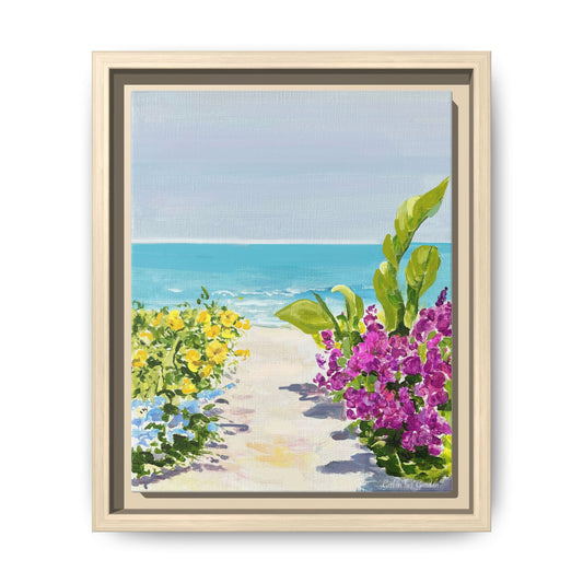 Tropical Escape Framed Canvas