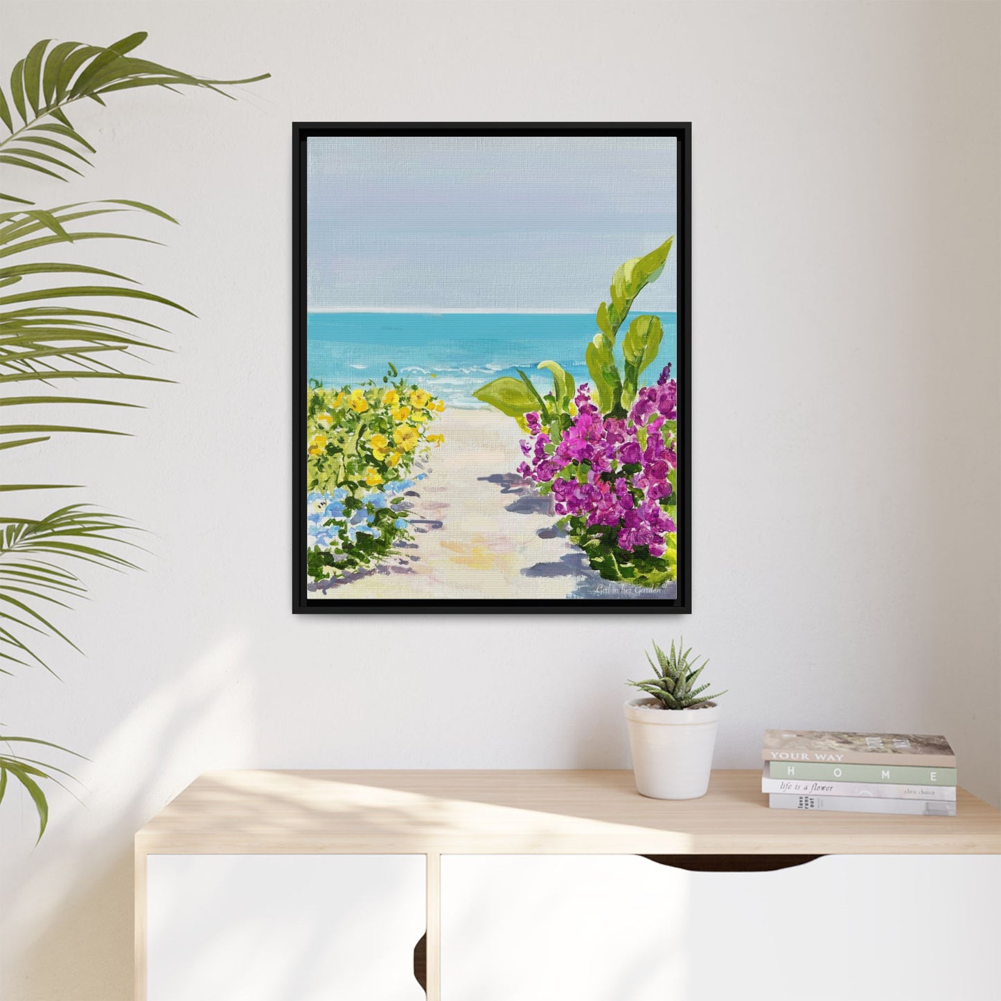 Tropical Escape Framed Canvas