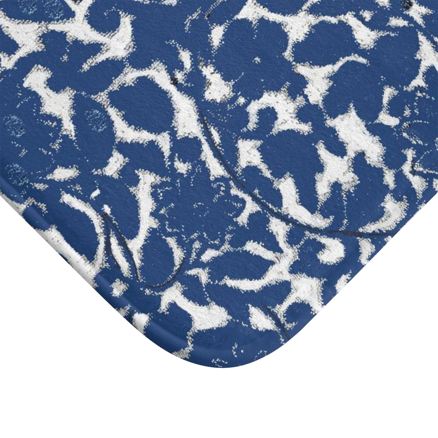 Kitchen, Bath Cushion Mat, Blue Chinoiserie