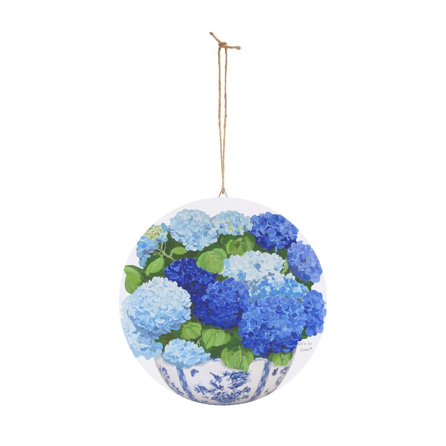 Hydrangea Porch Decor Door Hanger