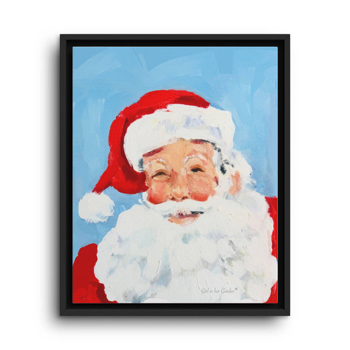 Santa Framed  Canvas