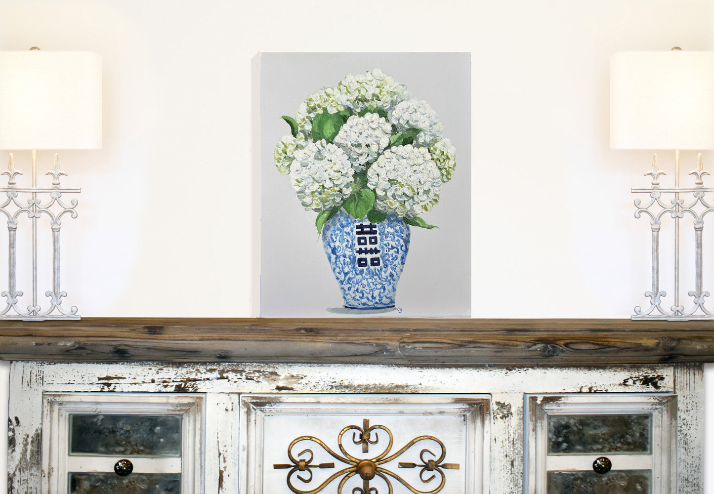 White Hydrangeas