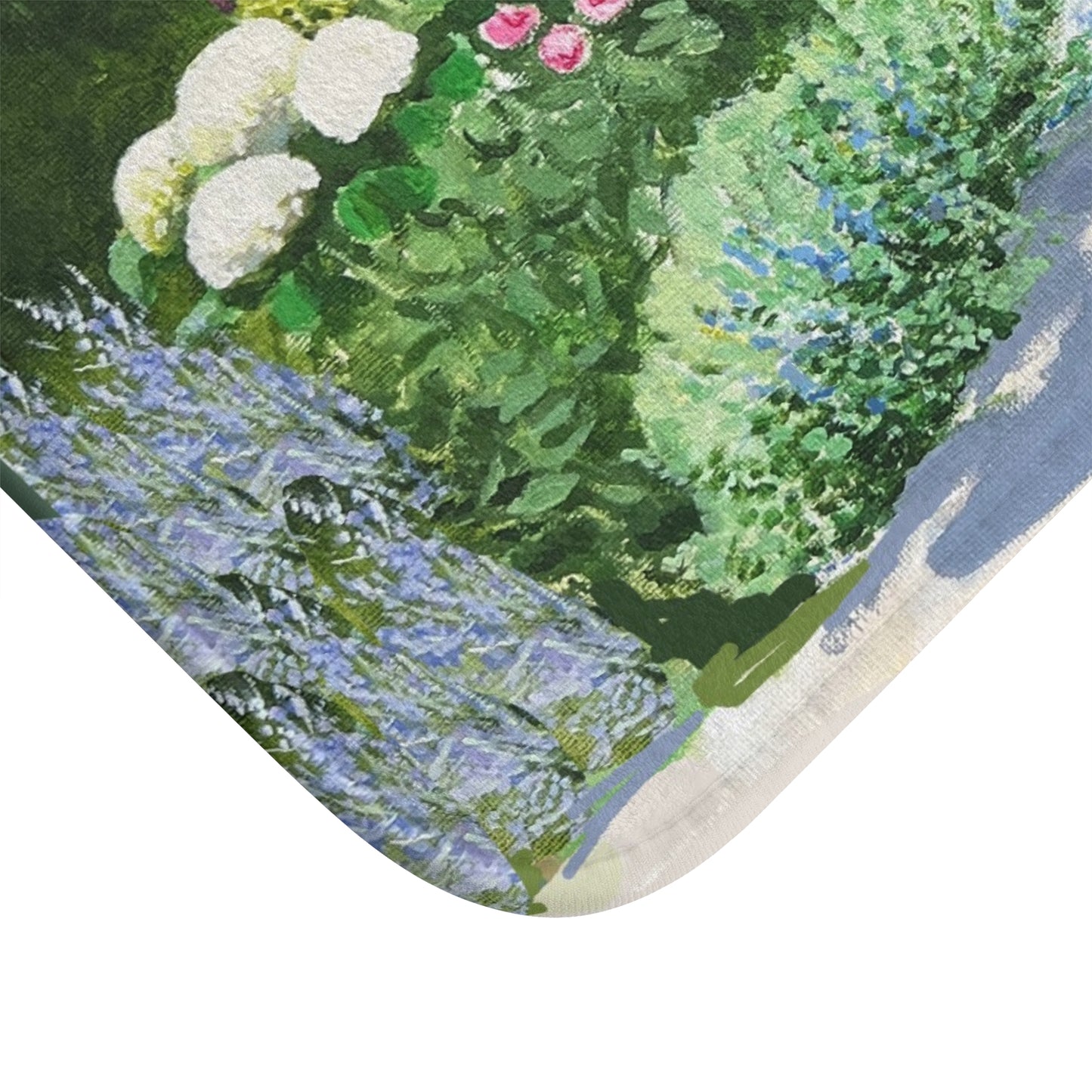 Kitchen, Bath Cushion Mat, Floral Gazebo Garden