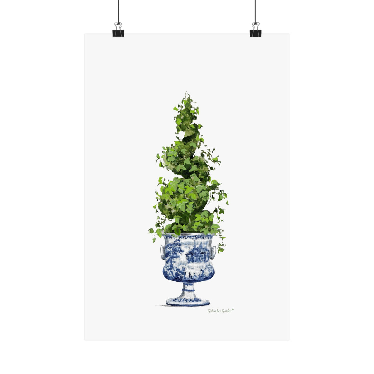 Spiral Topiary, Unframed Poster or Canvas
