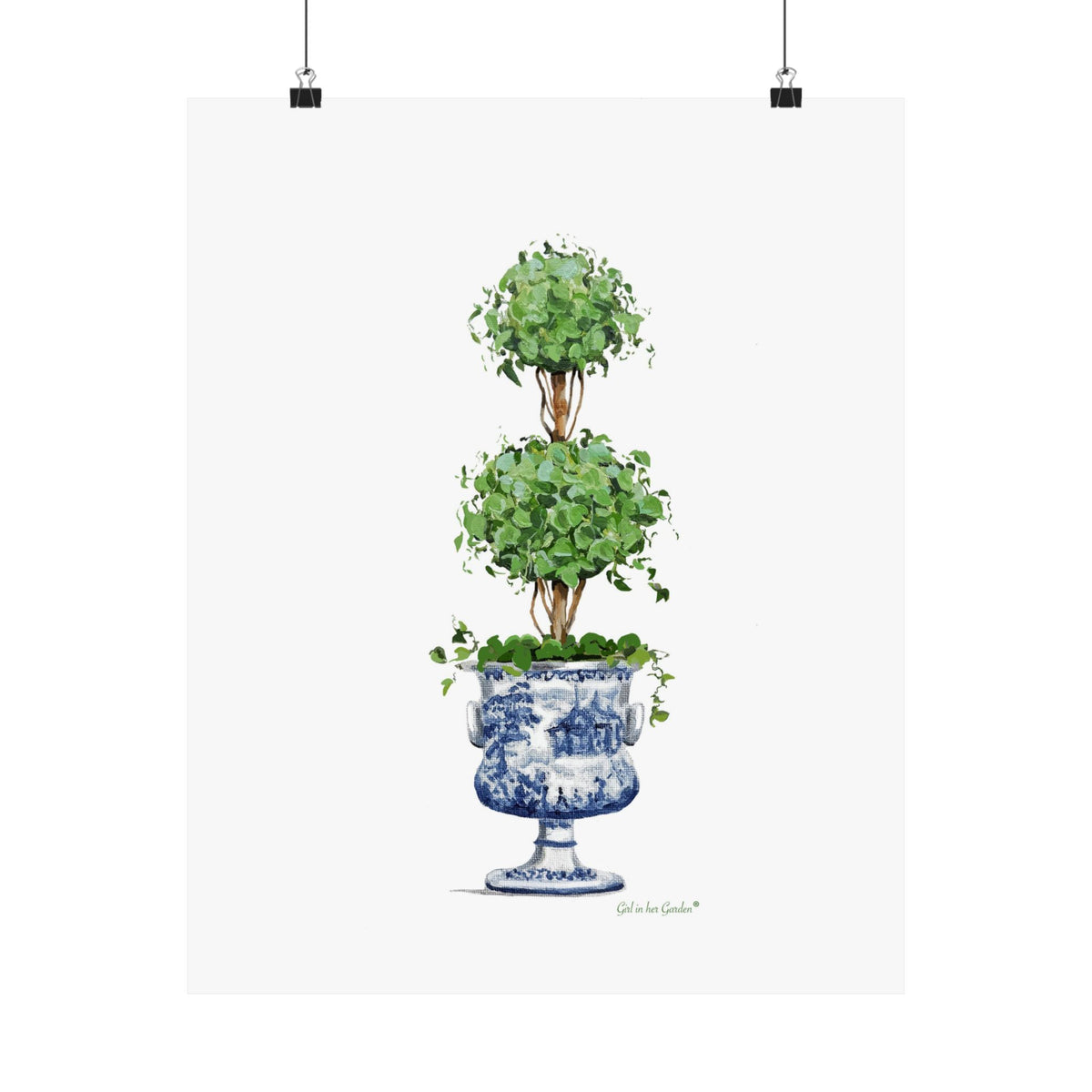 Double Topiary, Unframed Poster or Canvas