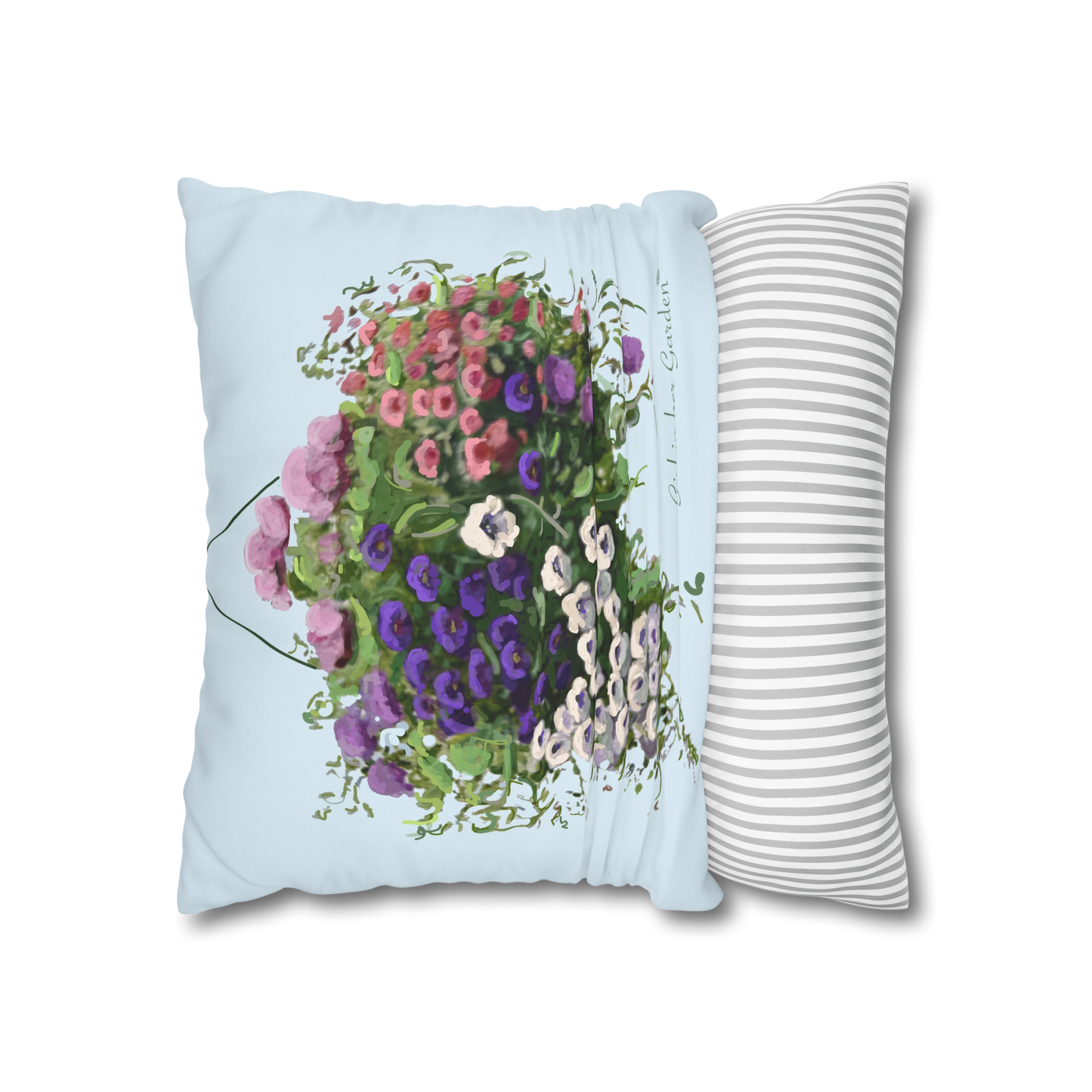 Hanging Basket Outdoor Pillow, Pillow Cover