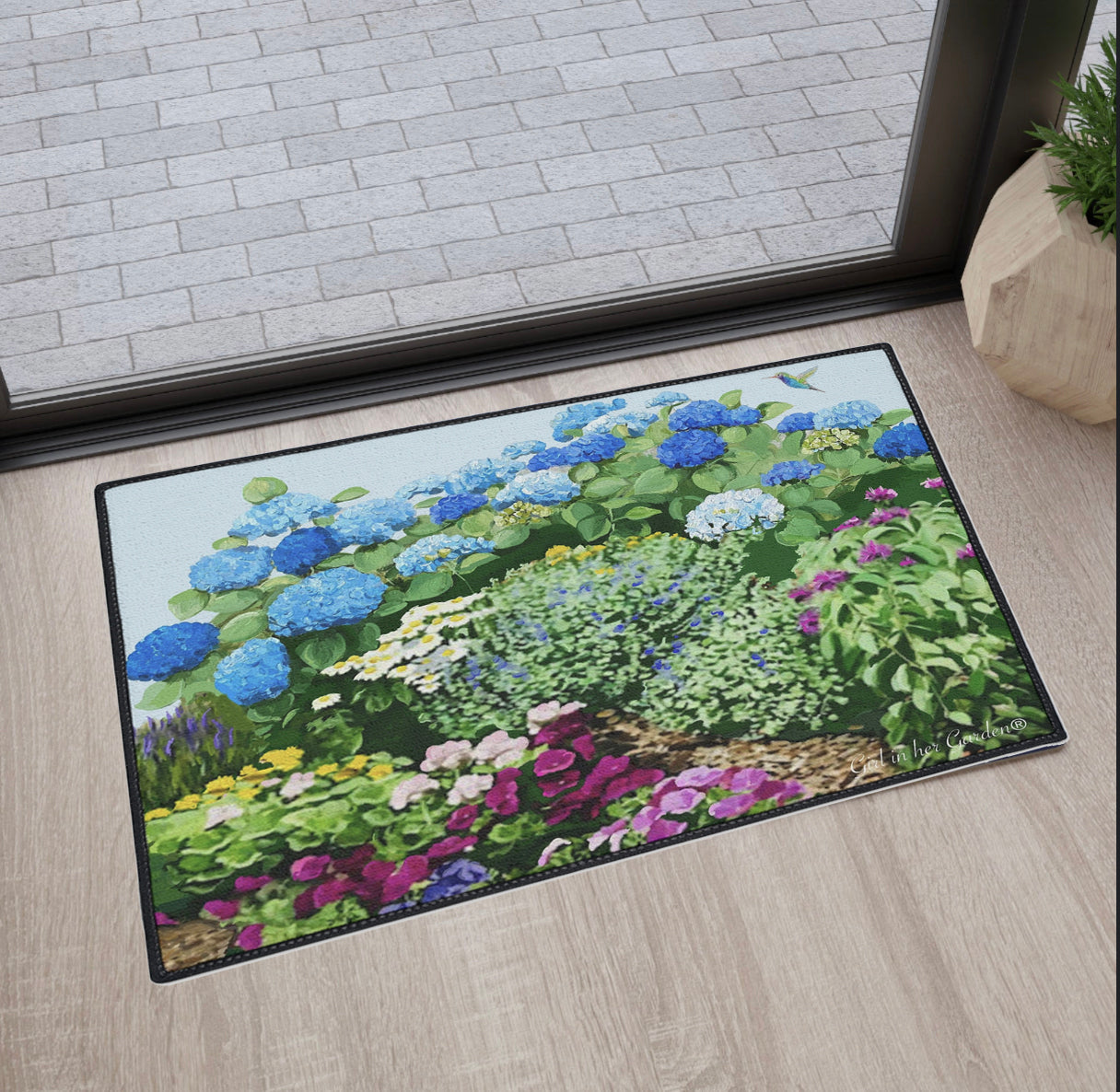 Painted Garden 2 Rubber Floor Mat