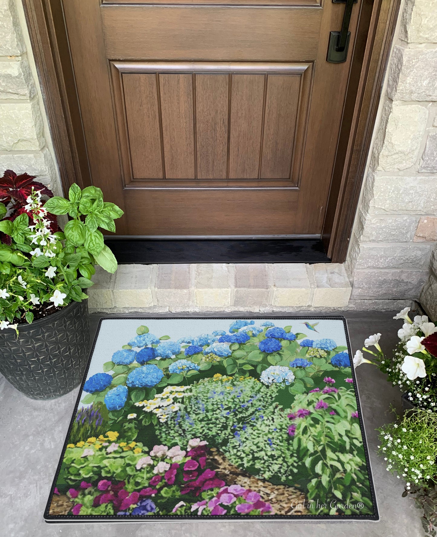 Painted Garden 2 Rubber Floor Mat