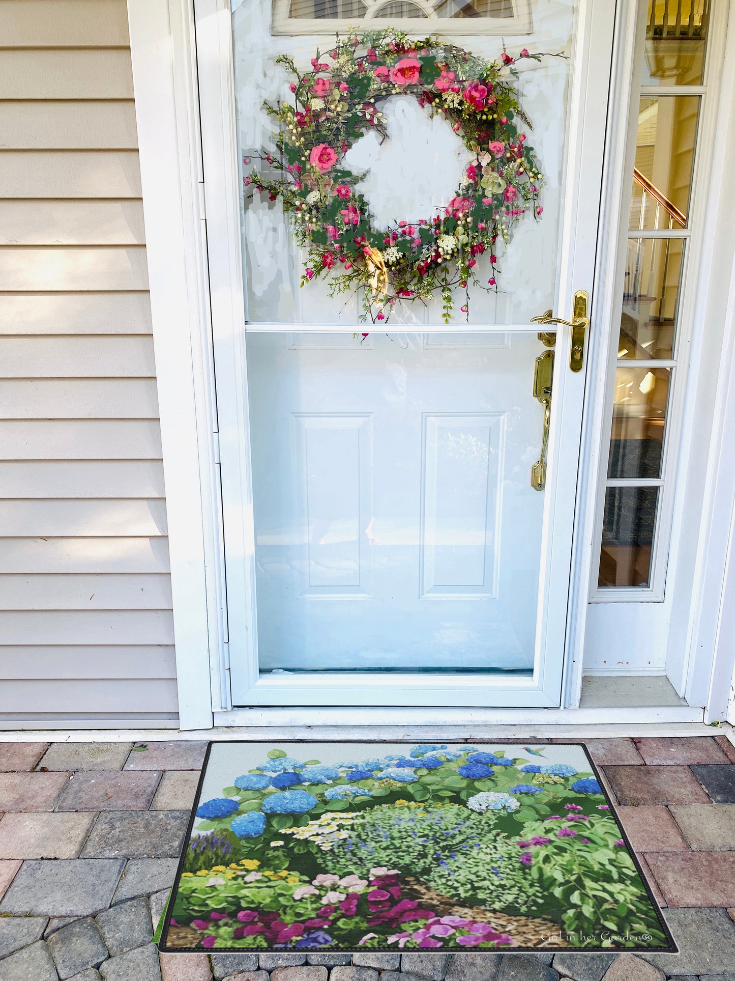 Painted Garden 2 Rubber Floor Mat