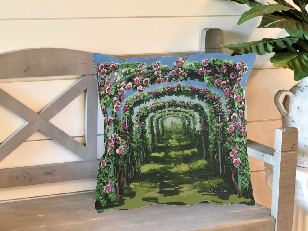 Rose Arbor Outdoor Pillows