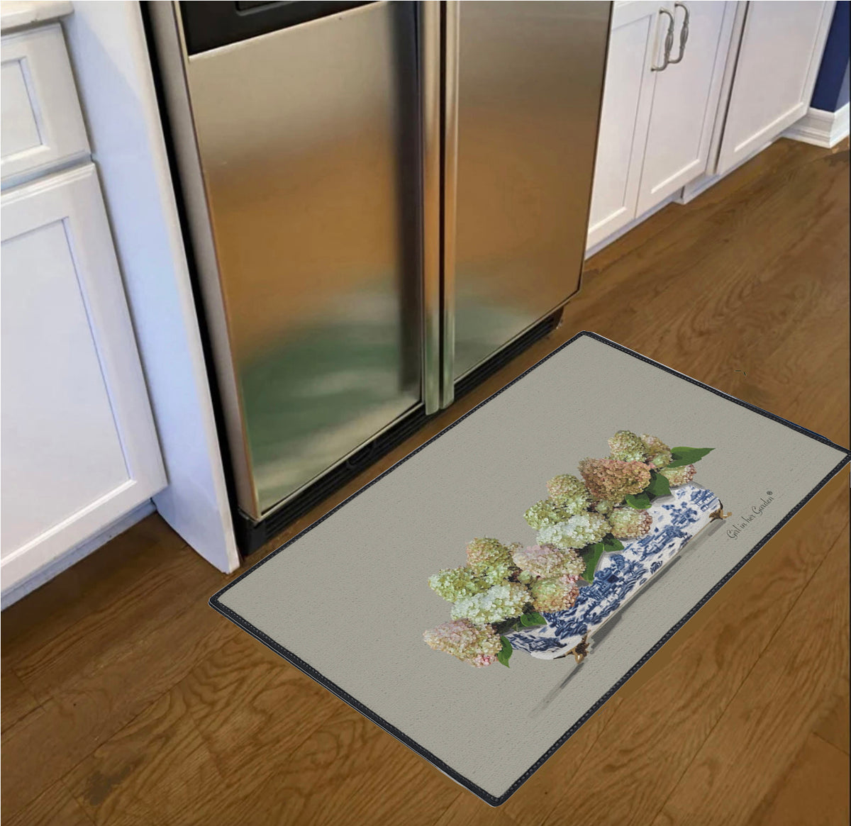 PeeGee Hydrangea Fall Planter Floor Mat