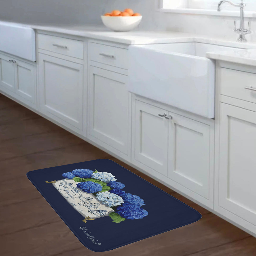 Kitchen, Bath Cushion Mat, Hydrangea Variety