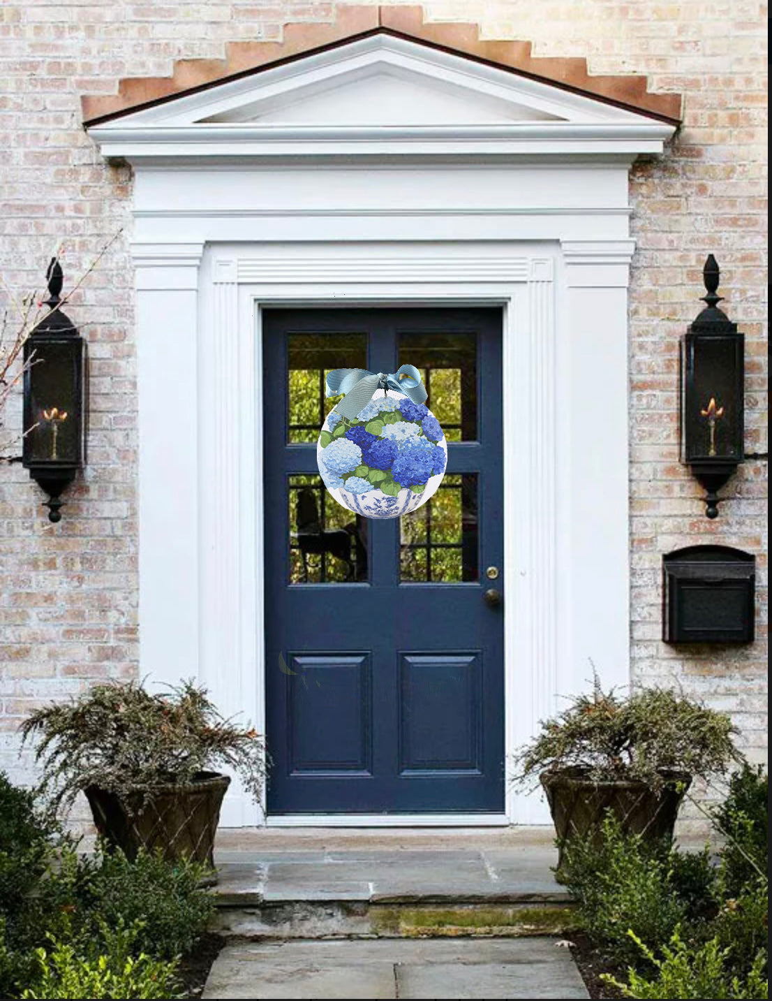 Hydrangea Porch Decor Door Hanger