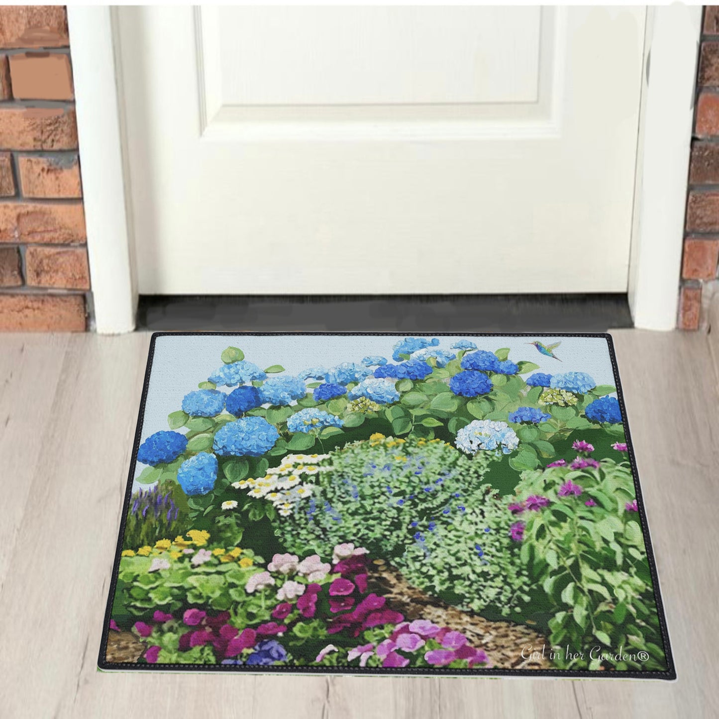 Painted Garden 2 Rubber Floor Mat