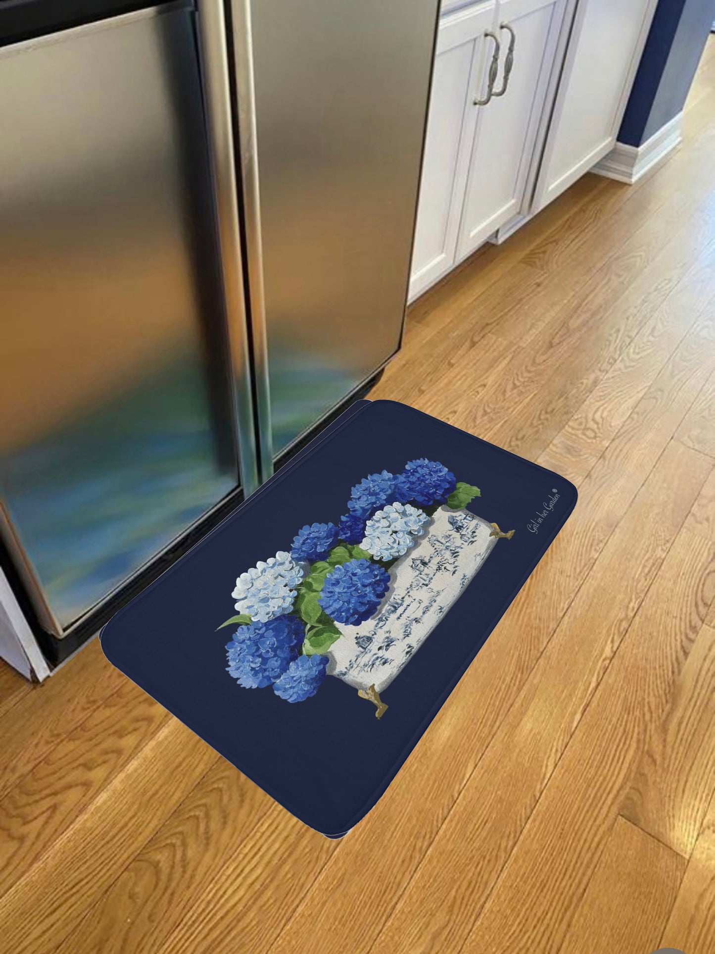 Kitchen, Bath Cushion Mat, Hydrangea Variety