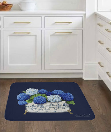Kitchen, Bath Cushion Mat, Hydrangea Variety