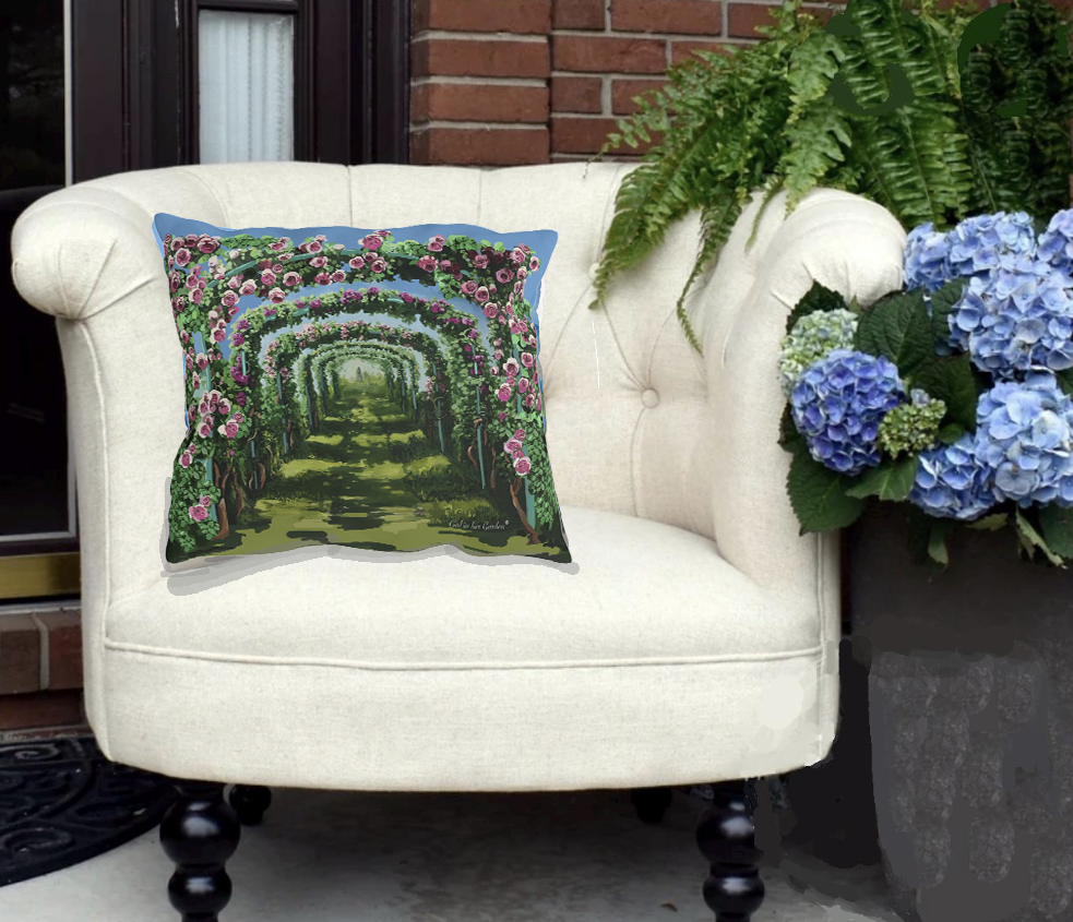 Rose Arbor Outdoor Pillows