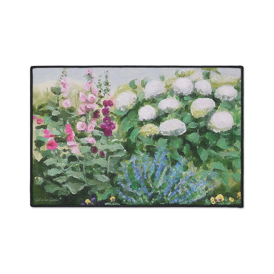 Painted Garden Rubber Floor Mat