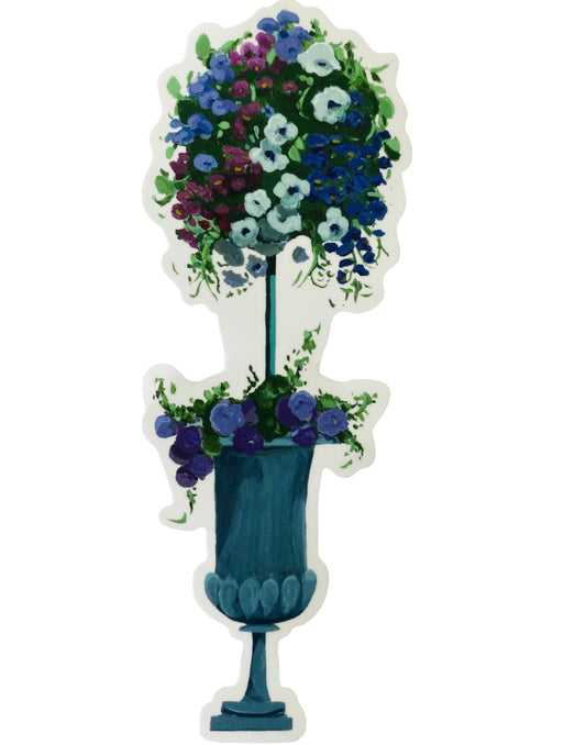 Purple Topiary Sticker