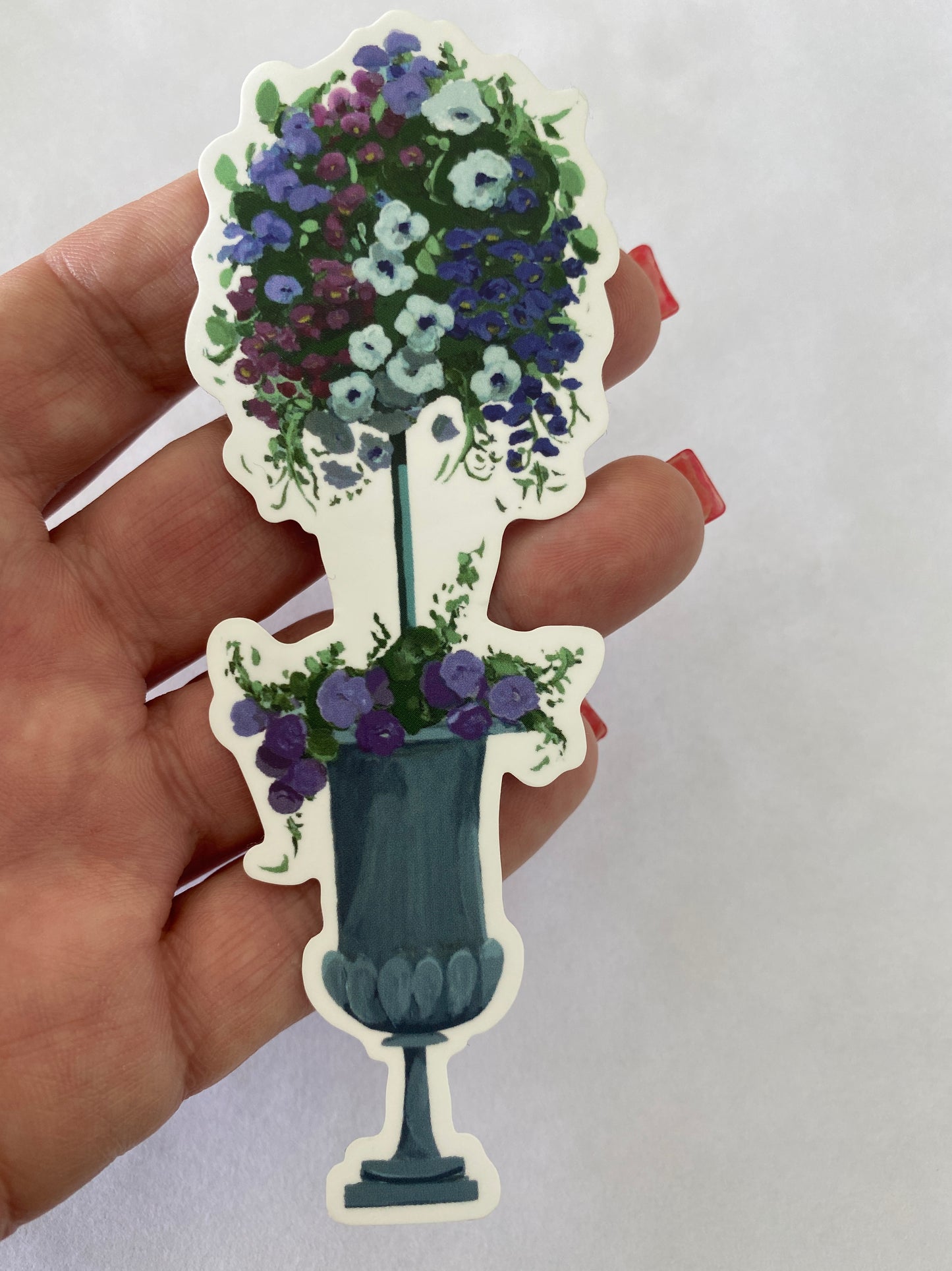 Purple Topiary Sticker