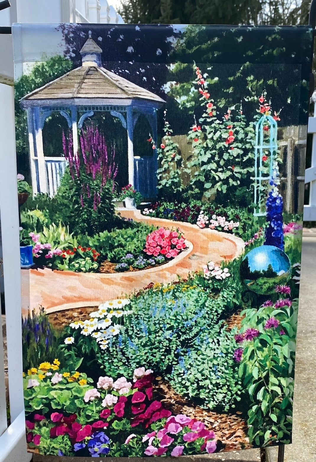 Painted Garden Flag & House Flag Bundle