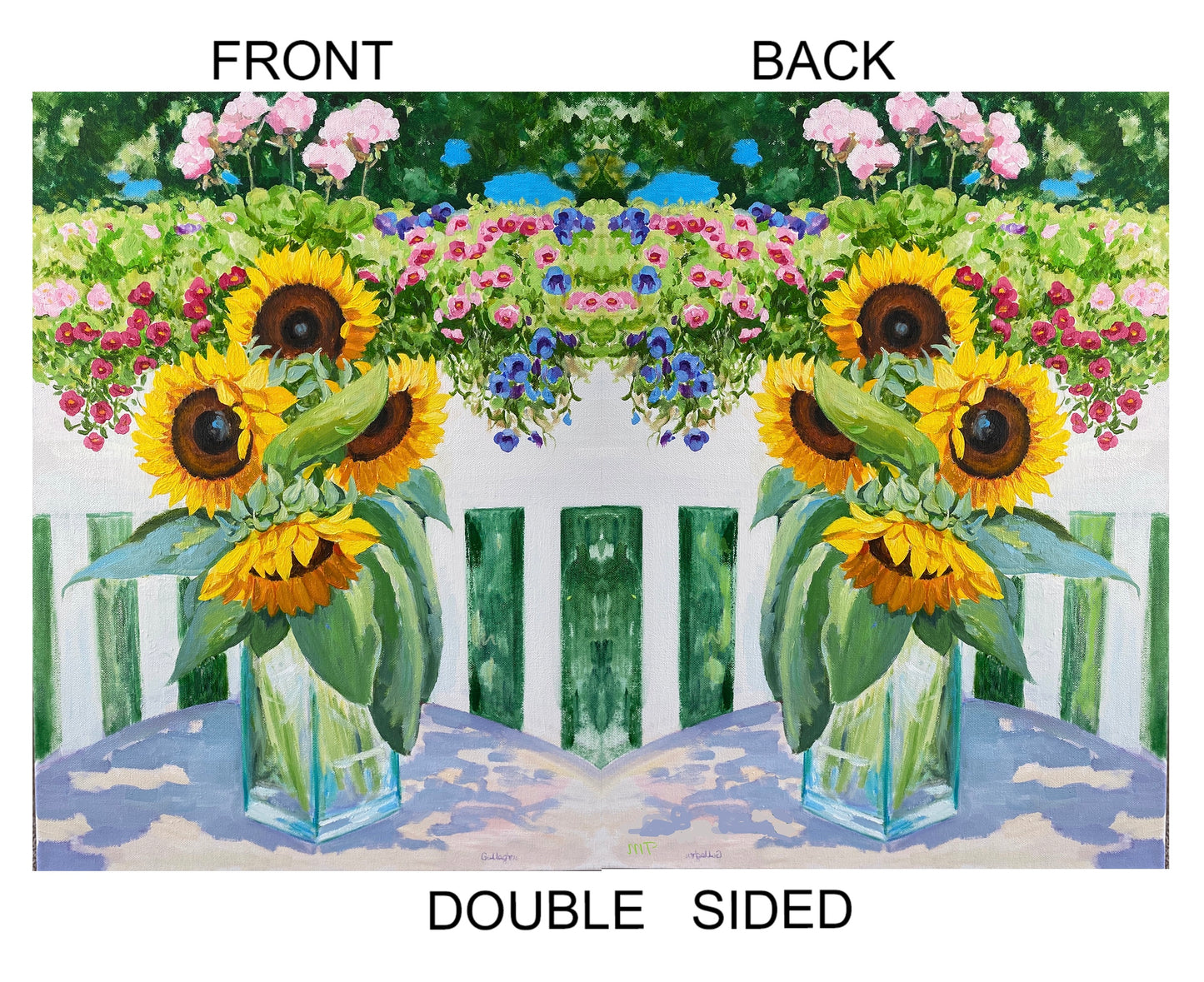 Painted Sunflowers, Garden Flag